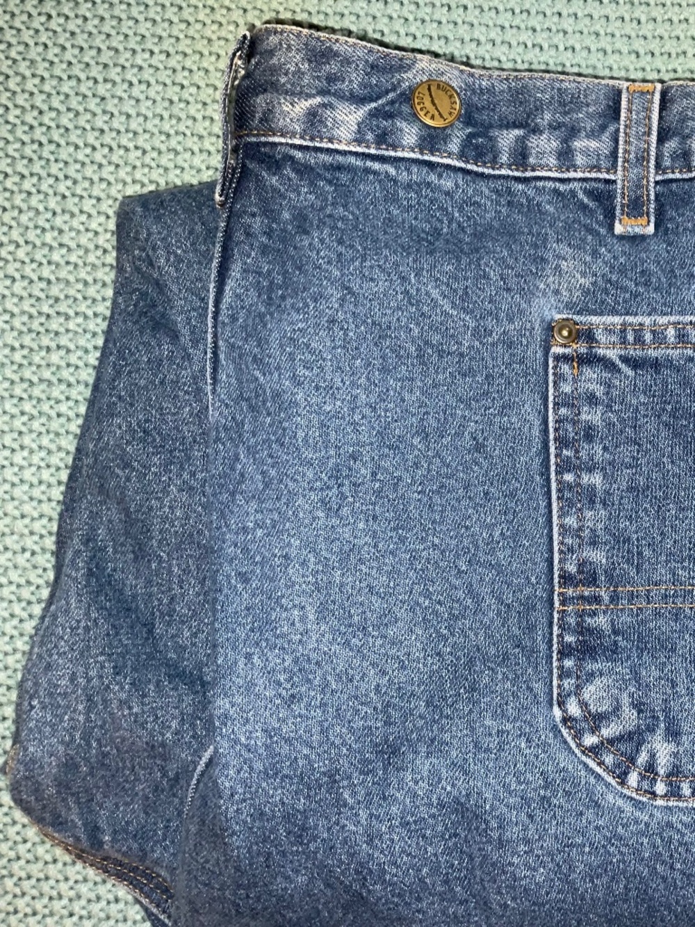 Vintage Carhartt-Double Front Denim Logger Jeans- B73-DST Dark Stone- (46x30) - Picture 16 of 16